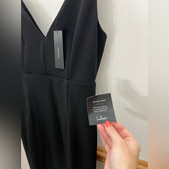 NWT Lulus Melora Black Sleeveless Maxi Dress size medium Retails $99 - Picture 5 of 8